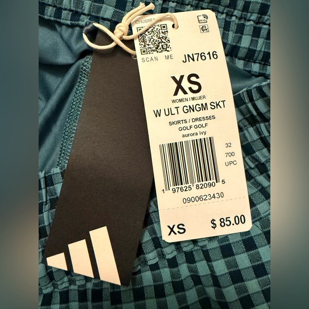 Adidas Ultimate365 Gingham Skort Size XS. NWT - Picture 12 of 15